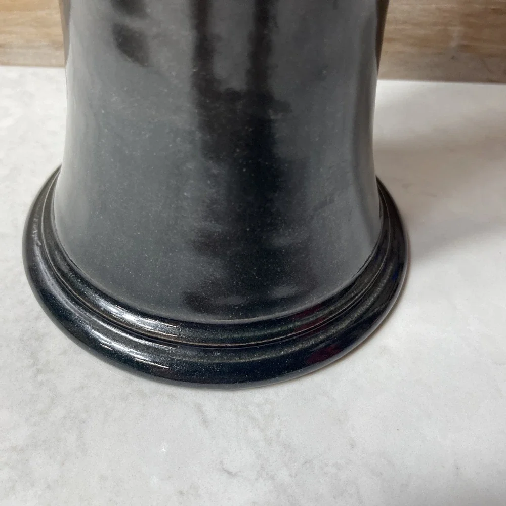 Art Pottery Purple Blue Glaze Large 12